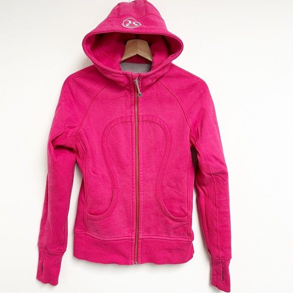 lululemon athletica Tops - Lululemon Athletica Barbie pink Scooba Hoodie Sz 6